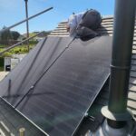 Panels mounted to rails